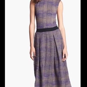 Elegant Purple and Black Mini Dress